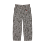 Unisex Leopard Wide Leg Jeans