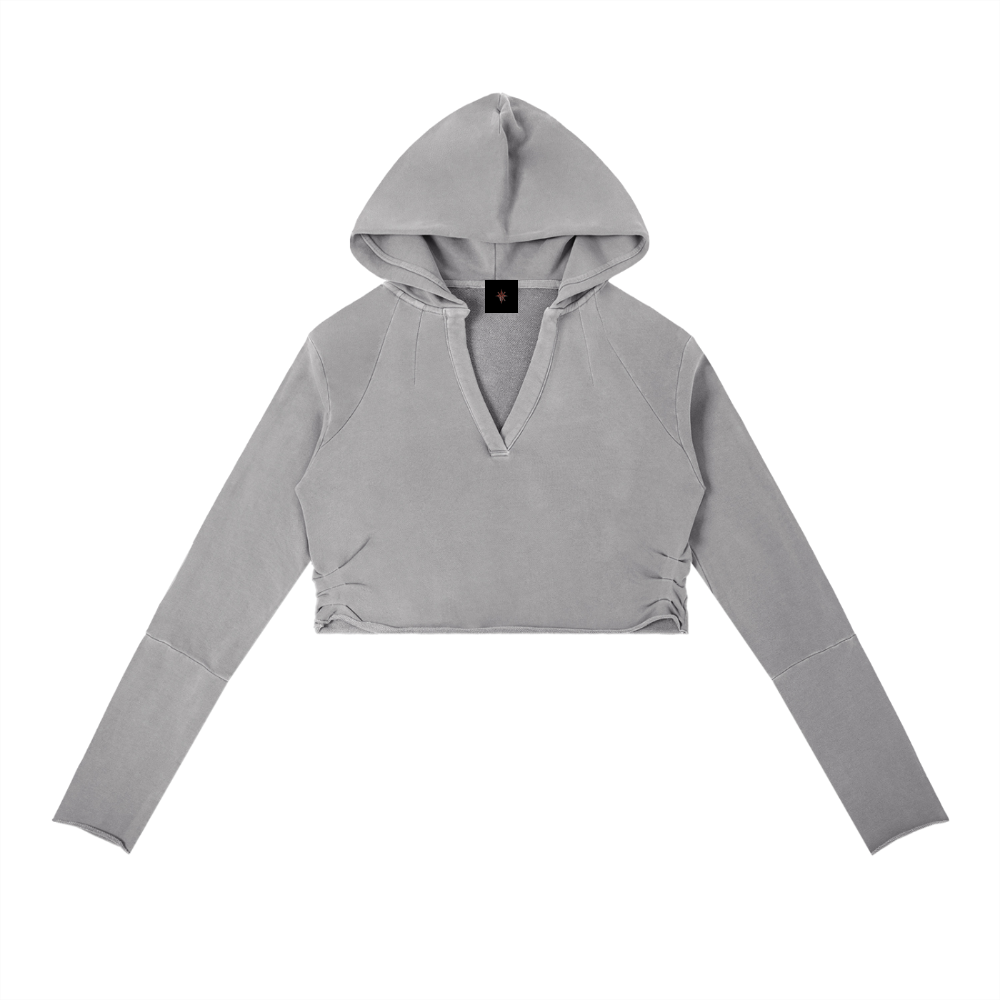 Vintage Washed Raw Edge Hoodie