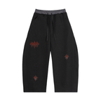 Plaid Waistband Barrel Sweatpants