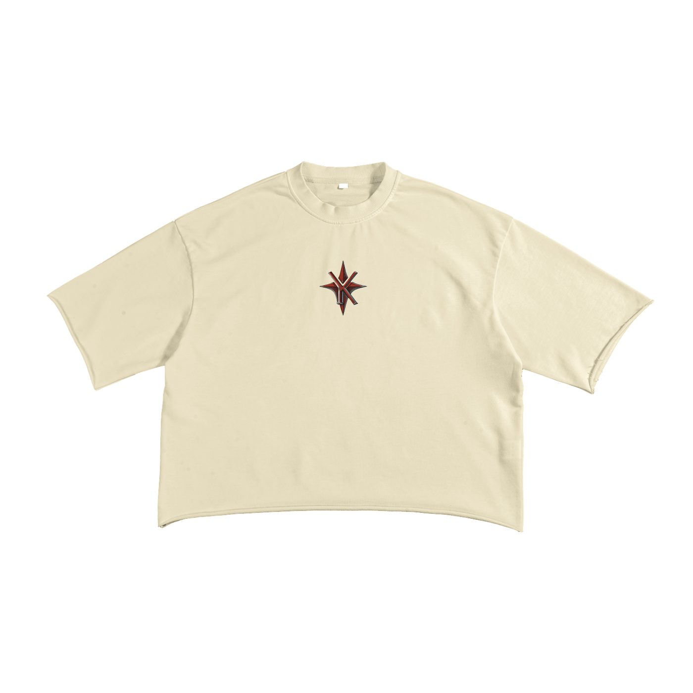 French Terry Raw Edge T-Shirt