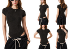 Women's Mineral Wash Crewneck Bodysuit