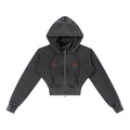 Cropped Fleece Hoodie