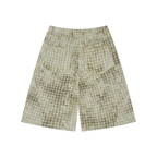 Unisex Vintage Wash Plaid Shorts