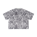 Unisex Reverse Leopard Print Boxy T-Shirt