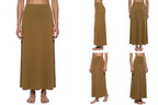 Women's Solid Color Knit Maxi Skirt