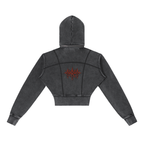 Cropped Fleece Hoodie