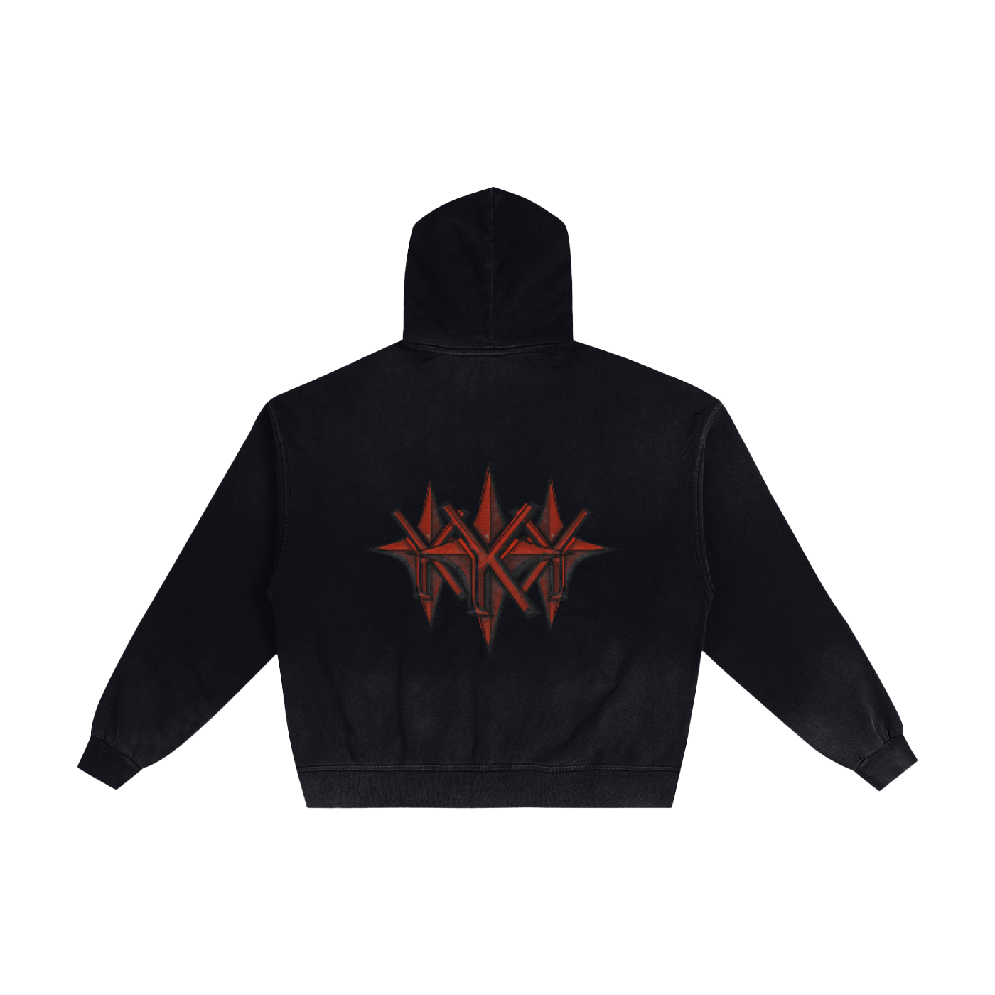 Hand-Frayed Sunfade Zip Hoodie