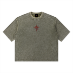 Unisex Mineral Wash Waffle Boxy T-Shirt