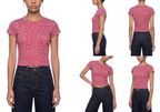 Women’s Leopard Print Crop T-Shirt