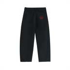 Belted Barrel-leg Chino Pants