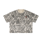 Unisex Reverse Leopard Print Boxy T-Shirt