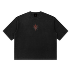 Unisex Mineral Wash Waffle Boxy T-Shirt
