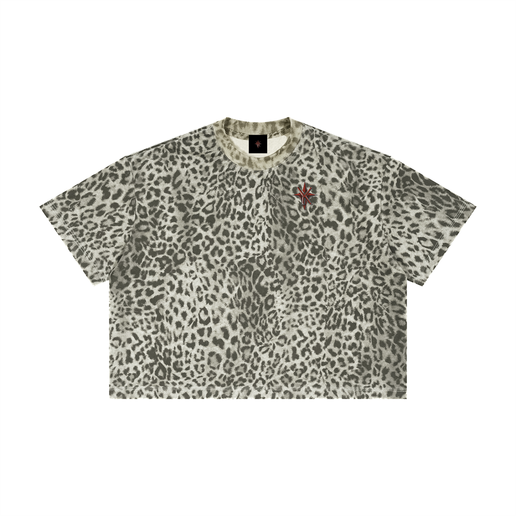 Unisex Leopard Print Boxy T-Shirt