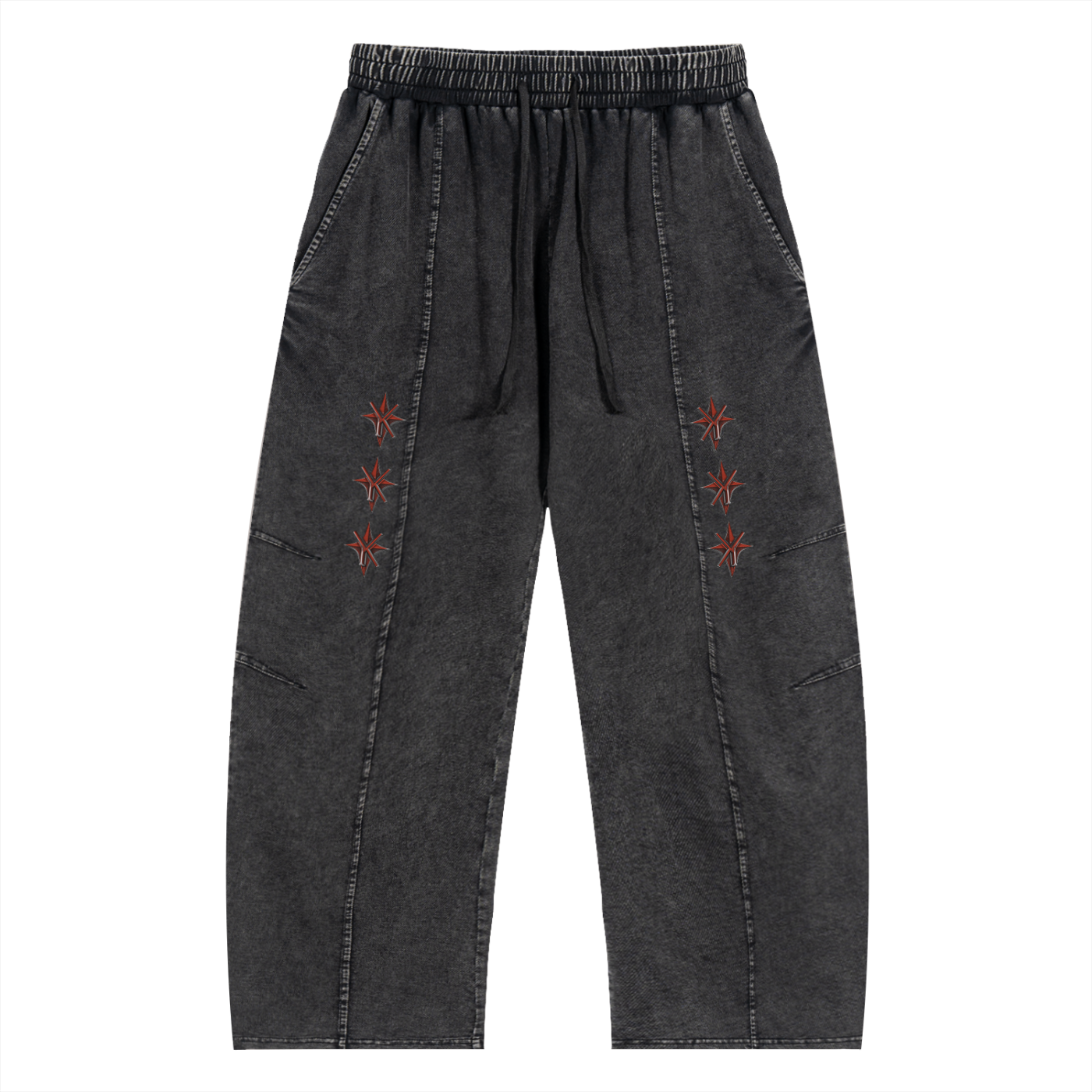 Snow Washed Drawstring Pants