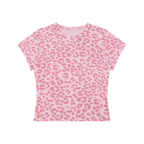 Women’s Leopard Print Crop T-Shirt