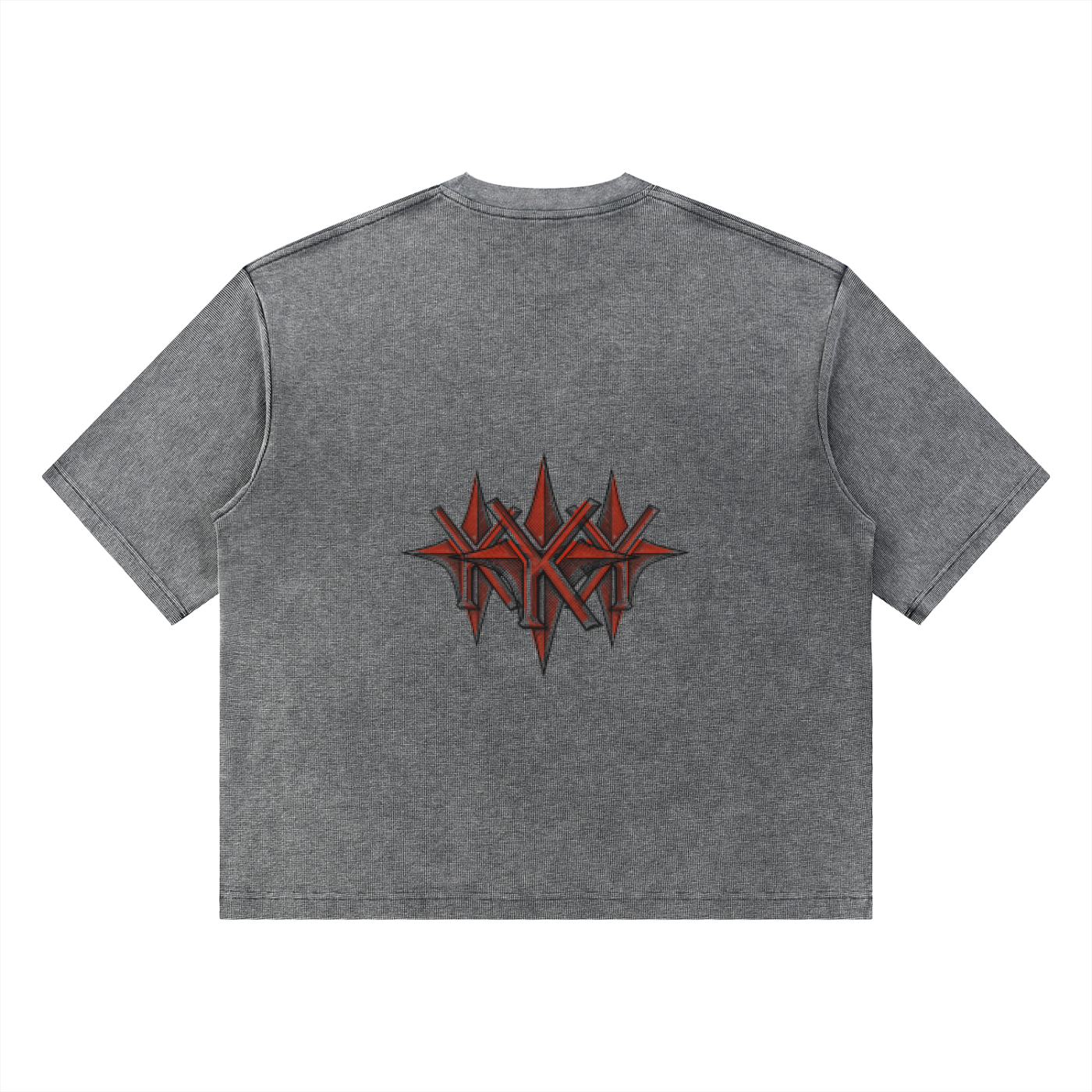 Unisex Mineral Wash Waffle Boxy T-Shirt
