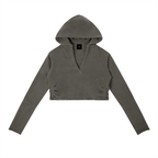 Vintage Washed Raw Edge Hoodie