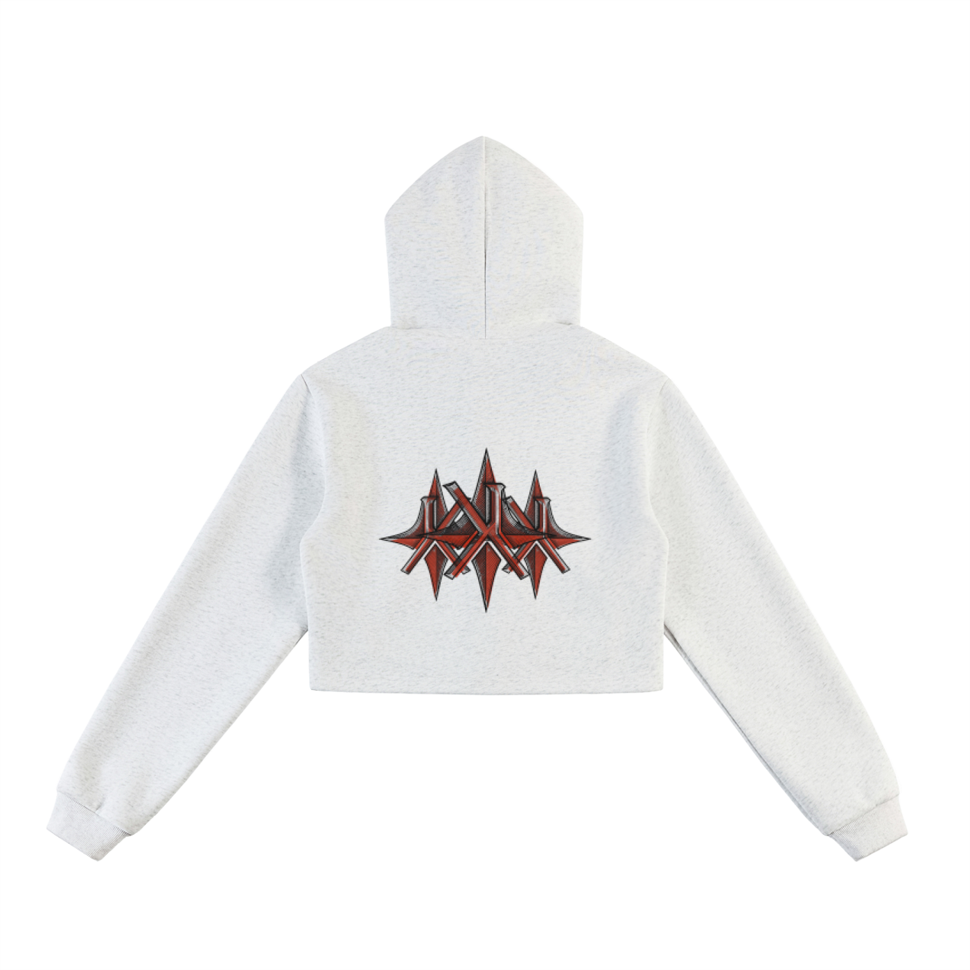Essential Cropped Zip-Up Hoodie
