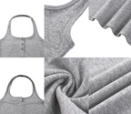 Women's Ribbed Henley Tank Top