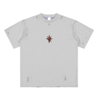 Hand-frayed Reversible T-shirt