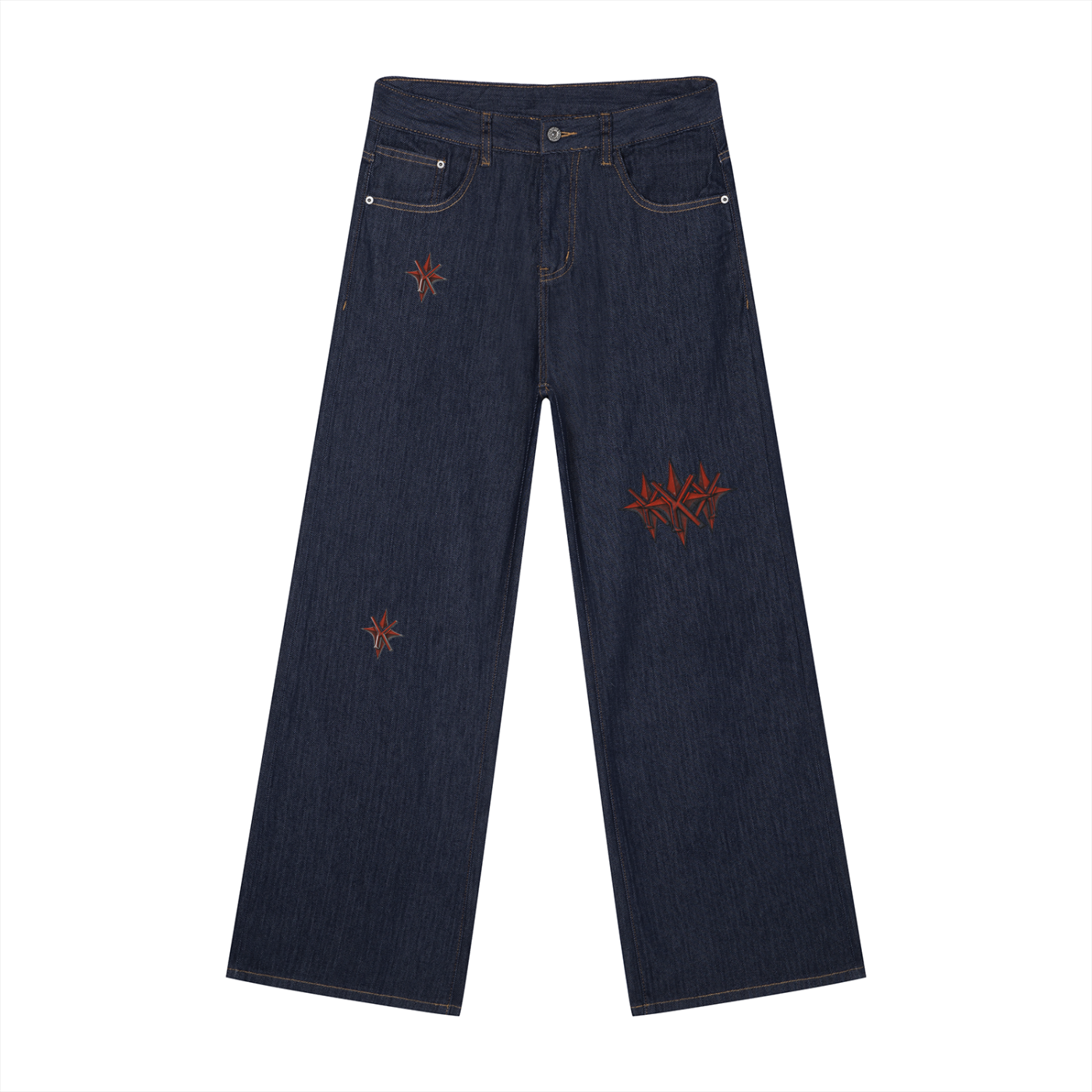 Men's Loose Fit Wide Leg Jeans