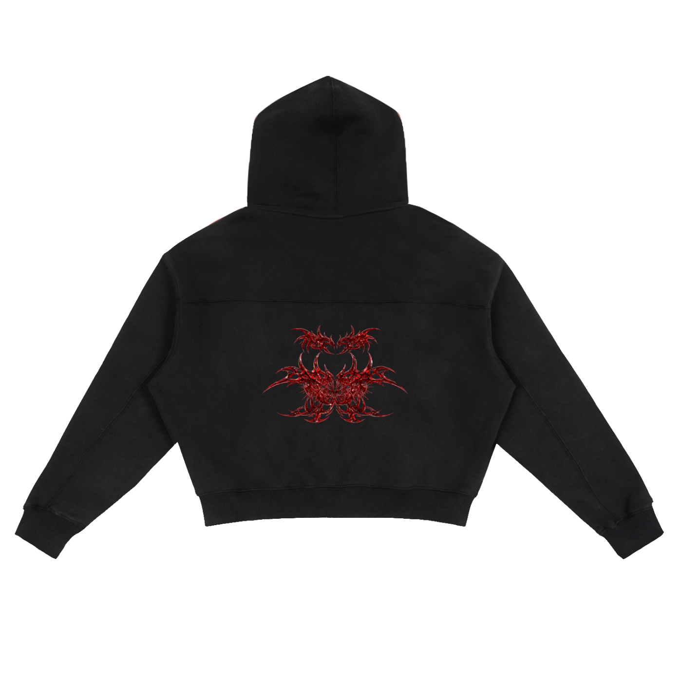 Fleece Zip-Up Boxy Hoodie