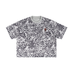Unisex Reverse Leopard Print Boxy T-Shirt