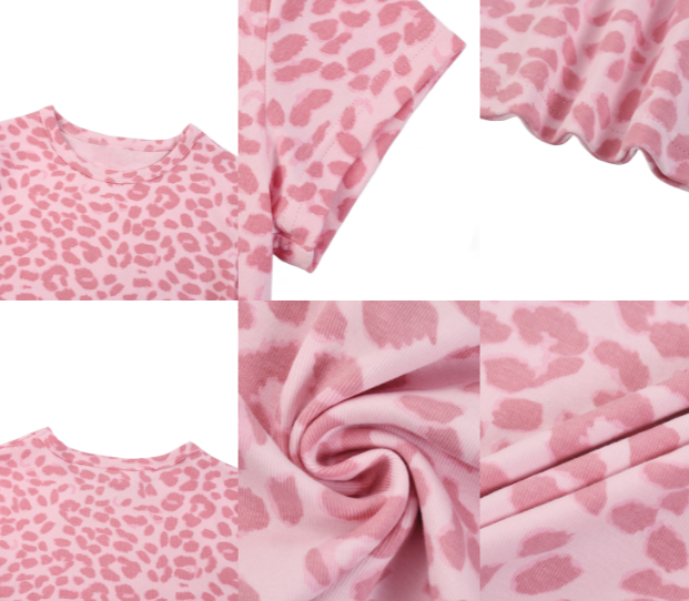Women’s Leopard Print Crop T-Shirt