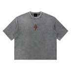 Unisex Mineral Wash Waffle Boxy T-Shirt