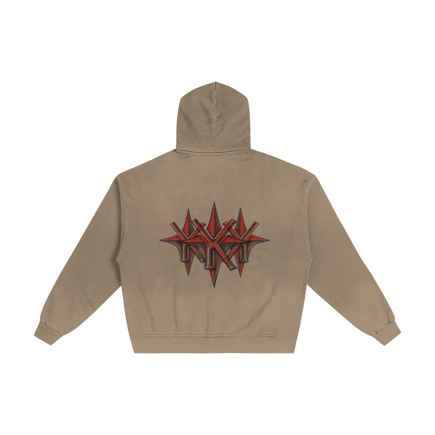 Hand-Frayed Sunfade Zip Hoodie