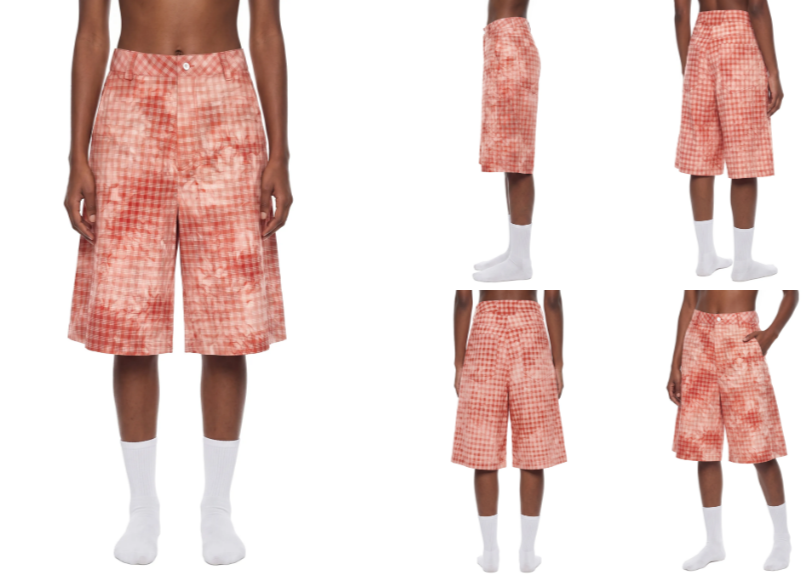 Unisex Vintage Wash Plaid Shorts