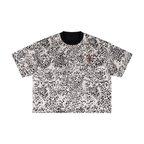 Unisex Reverse Leopard Print Boxy T-Shirt