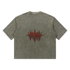 Unisex Mineral Wash Waffle Boxy T-Shirt