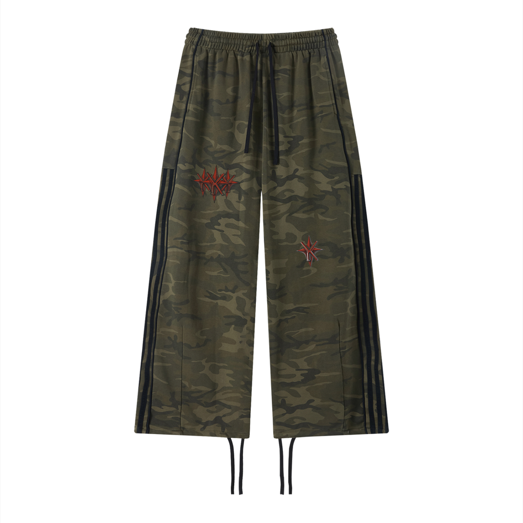 Unisex Camo Wide Leg Sweatpants
