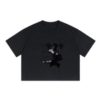 "CAKE" - Unisex Boxy Drop Shoulder Crop T-Shirt