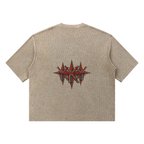 Unisex Mineral Wash Waffle Boxy T-Shirt